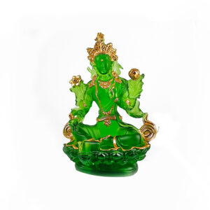 CRYSTAL GREEN TARA w/ 24KGold