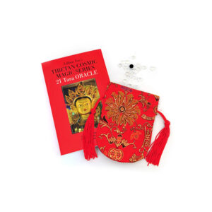 GREEN TARA ORACLE BOOK + CRYSTAL BEADS IN POUCH (SET)